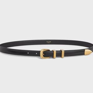 Celine SMALL 18MM WESTERN BELT IN TAURILLON LEATHER Size 70